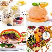 No bake recipes collage.