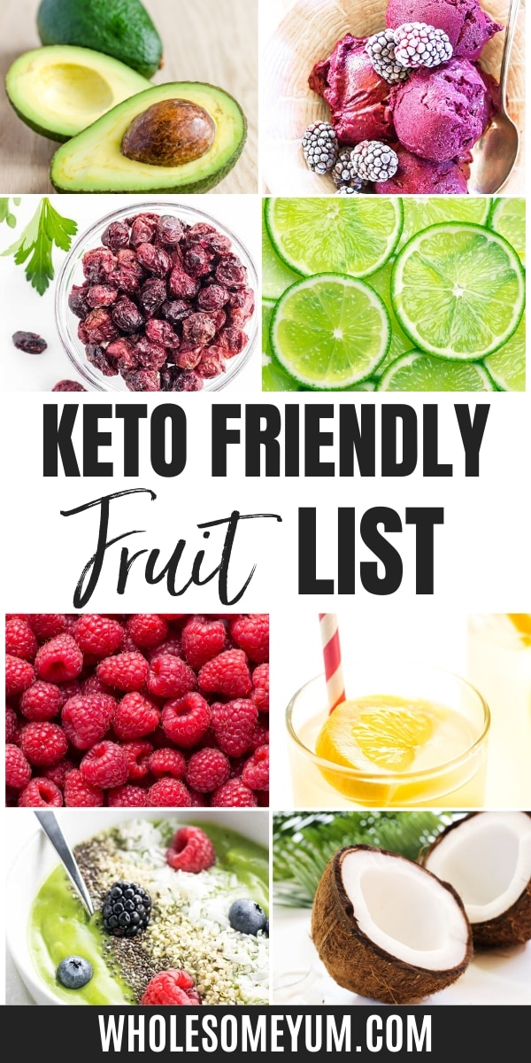 Get your keto fruit fix here! Learn about how to eat fruit on keto, and use this handy keto fruit list for reference.